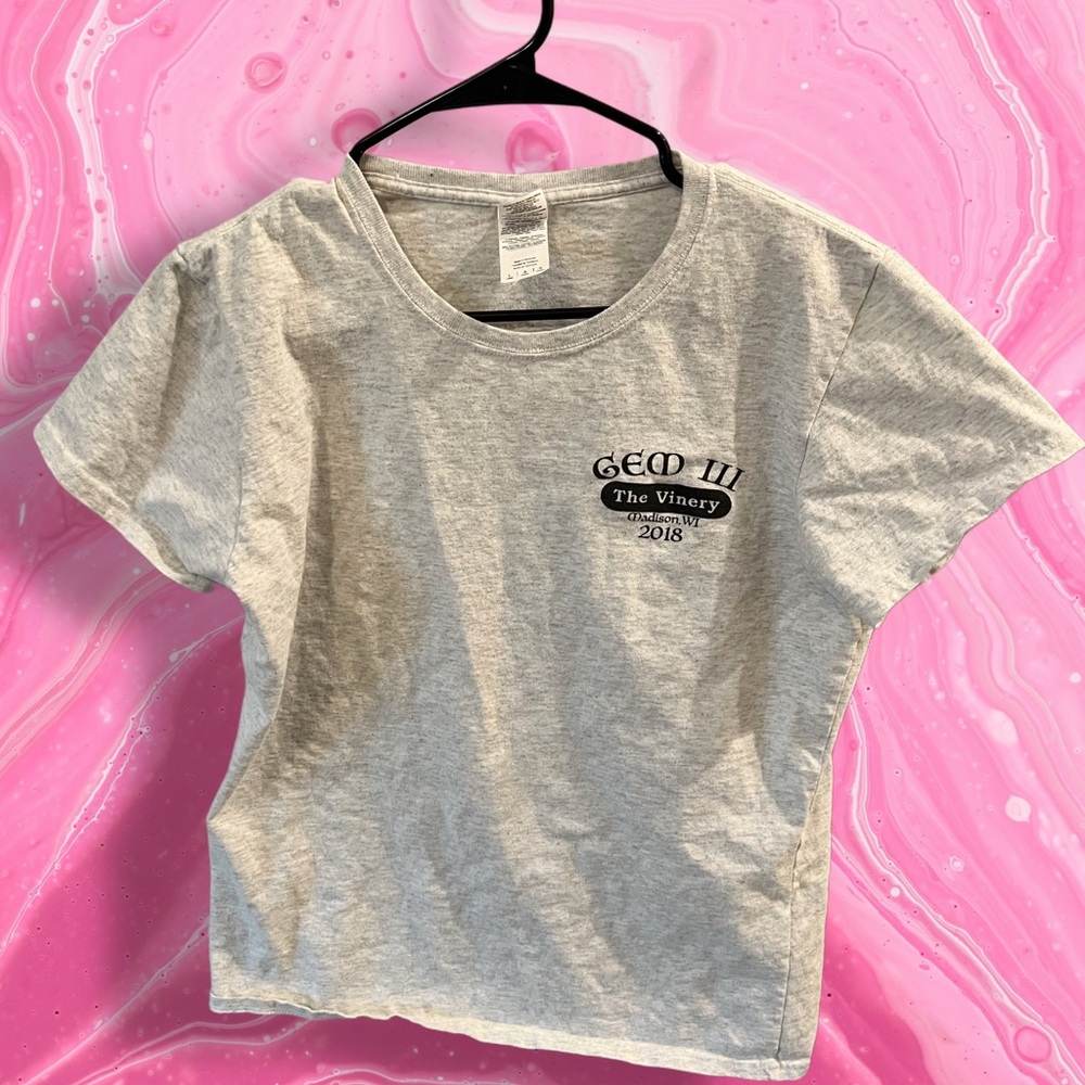 GEOD III The Winery 2018 Gray Graphic T-Shirt